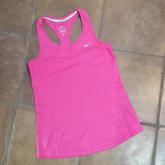 Tops - Neon Pink Nike dri-fit running tank
